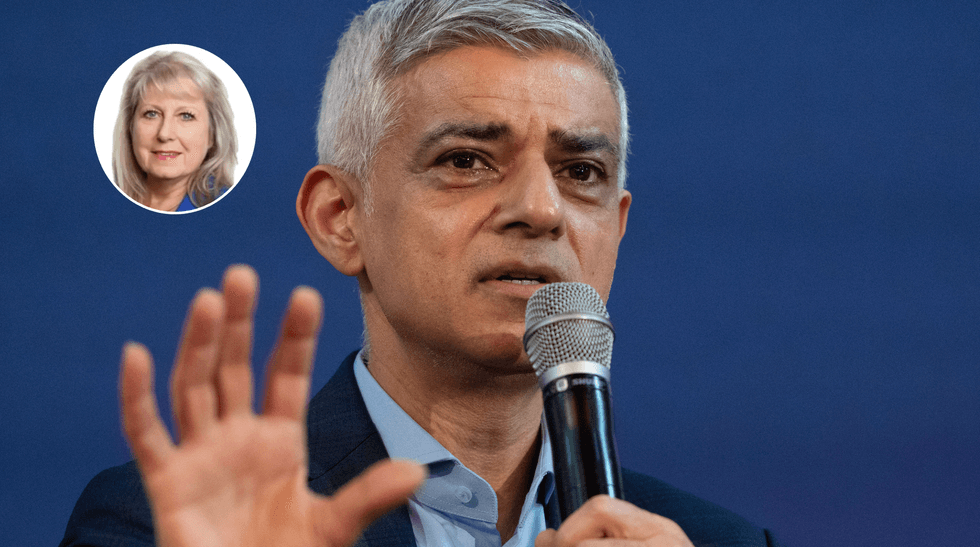 Susan Hall (left), Sadiq Khan (right)