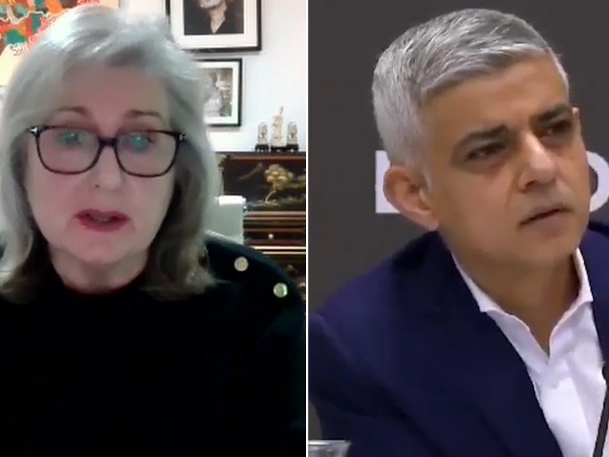 Susan Hall, Sadiq Khan