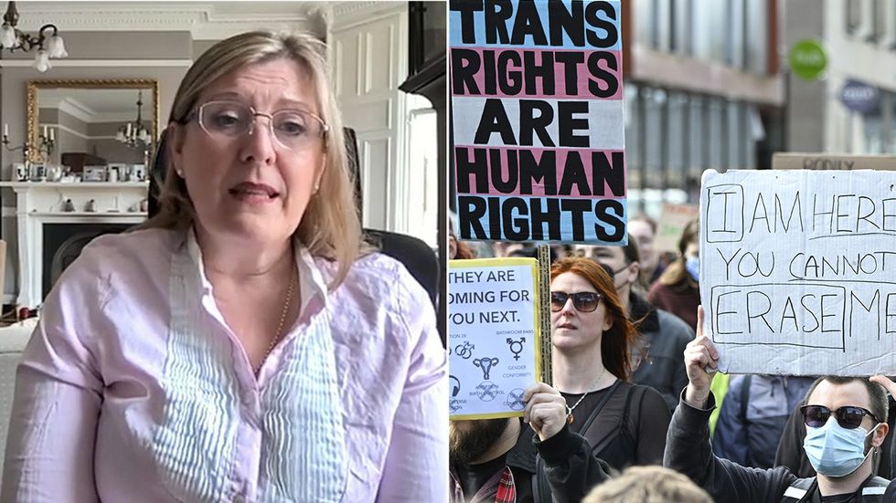 Susan Smith, trans protesters