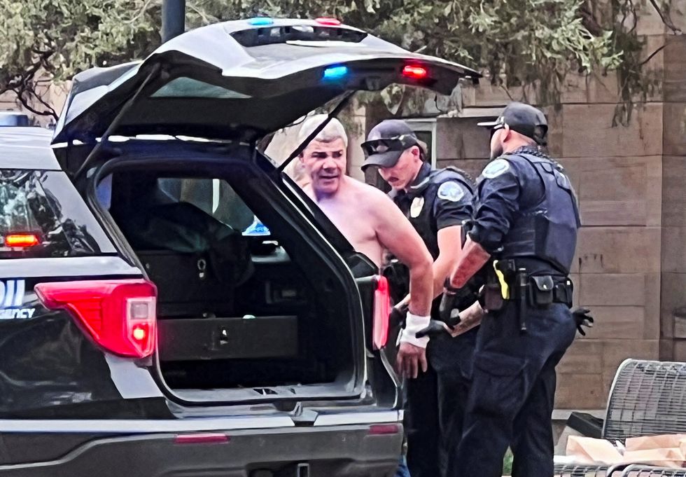 Suspect being arrested