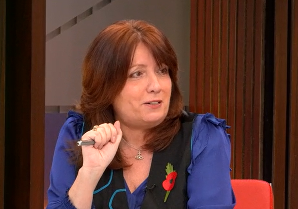 Suzan Holder discussing Sarah Ferguson