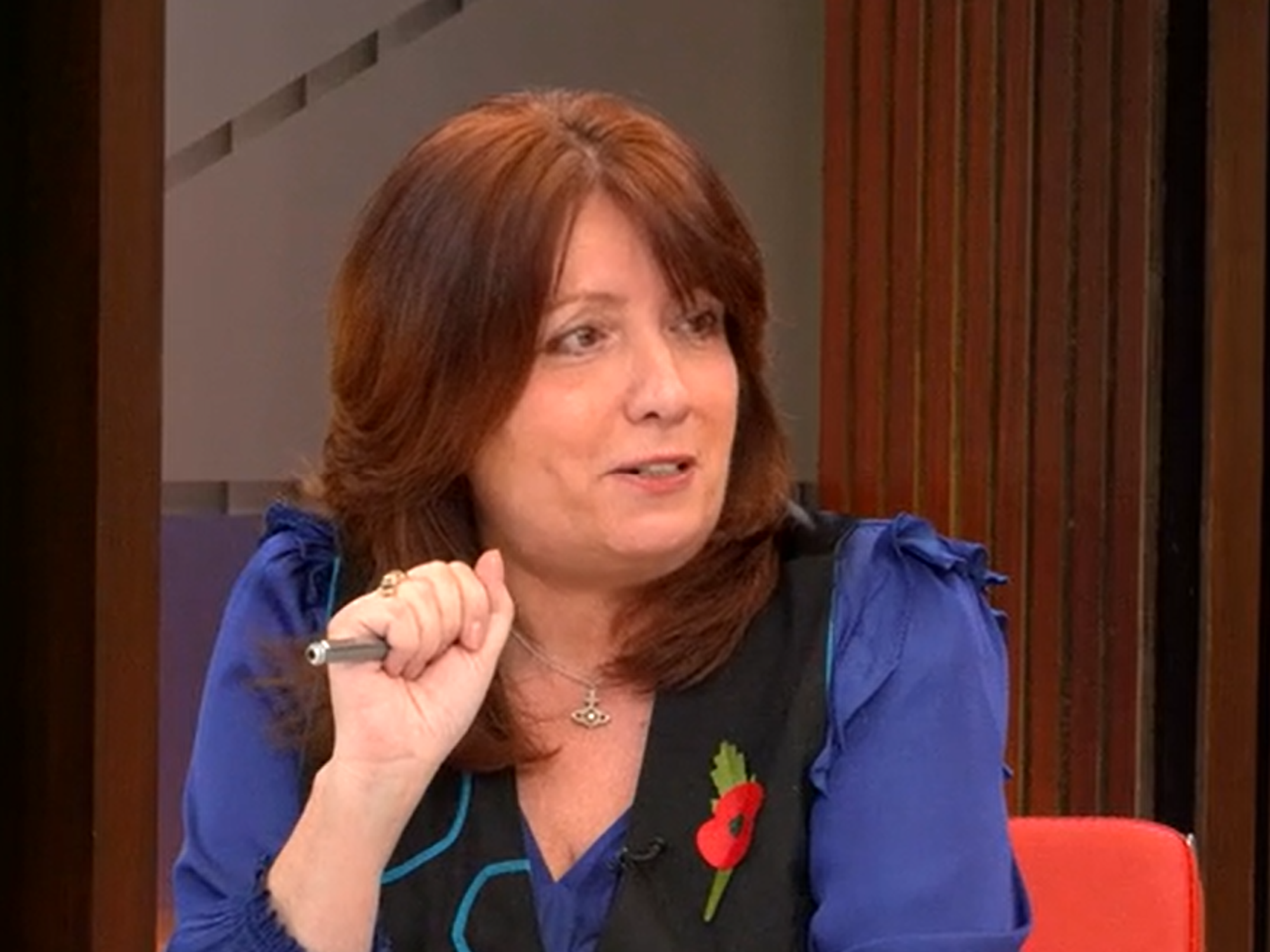 Suzan Holder discussing Sarah Ferguson