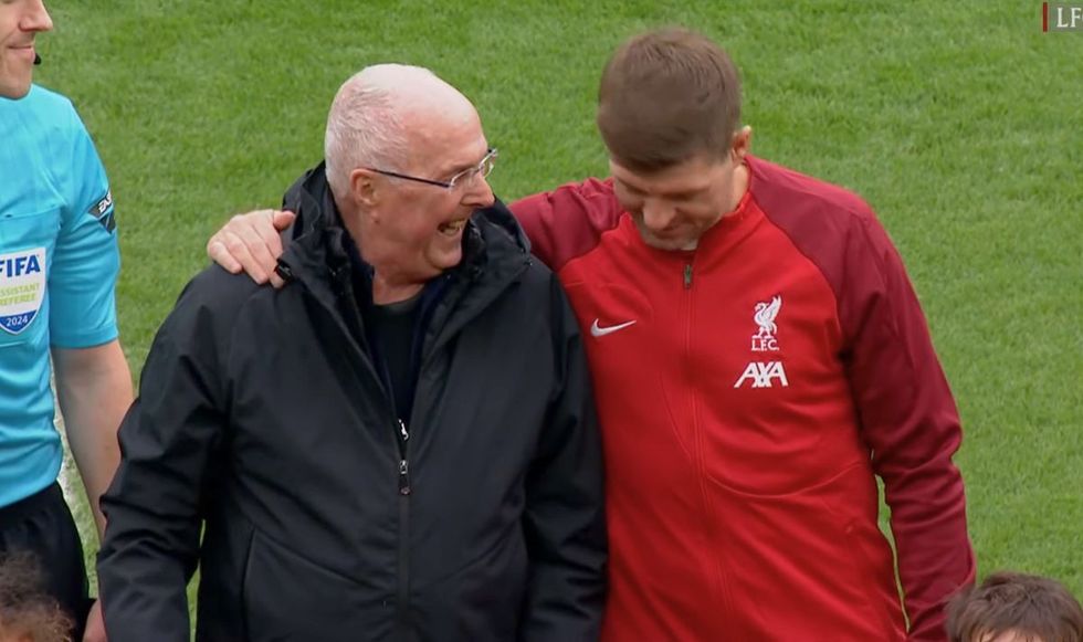 Sven-Goran Eriksson and Steven Gerrard