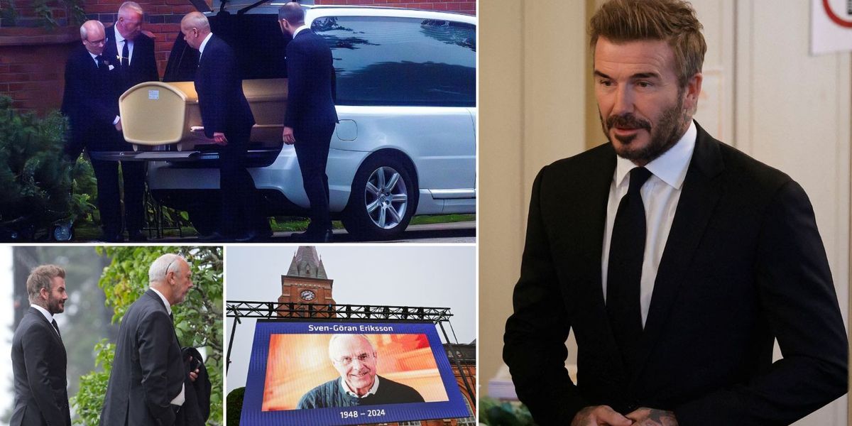 NextImg:Sven-Goran Eriksson funeral: David Beckham joins mourners paying final respects to former England manager