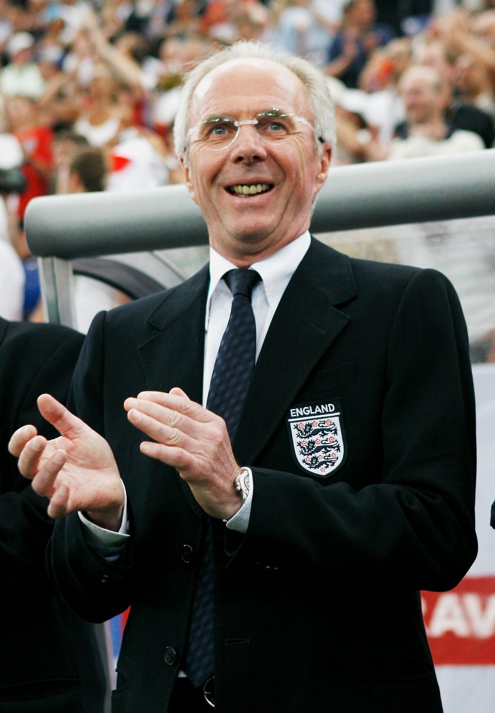 Sven Goran Eriksson led England to three consecutive quarter-finals