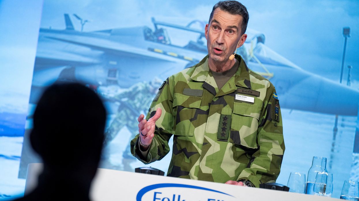 Sweden's Commander-in-Chief Micael Byden
