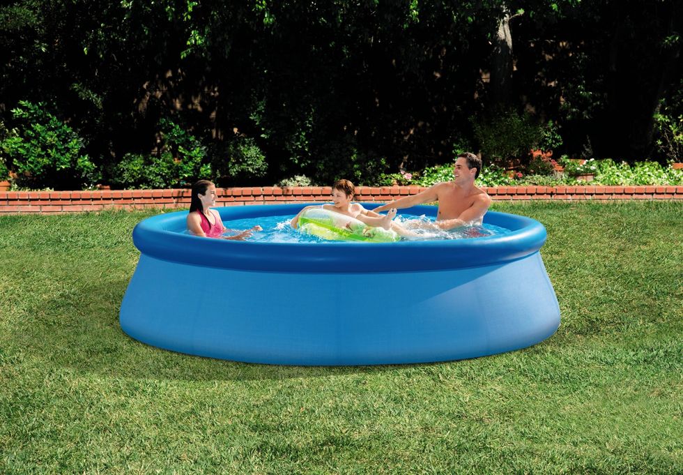 Swimming pool from Aldi's pool and garden range