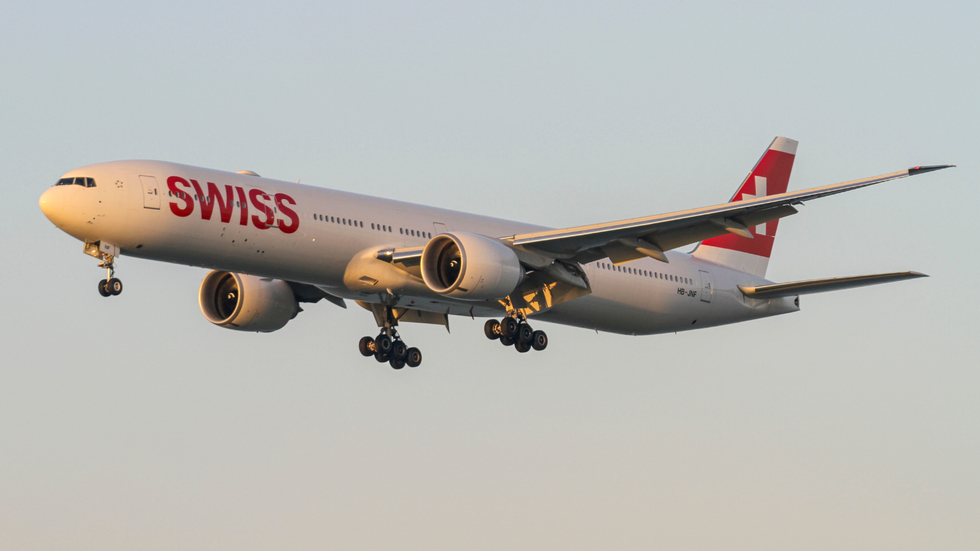 Swiss Air plane