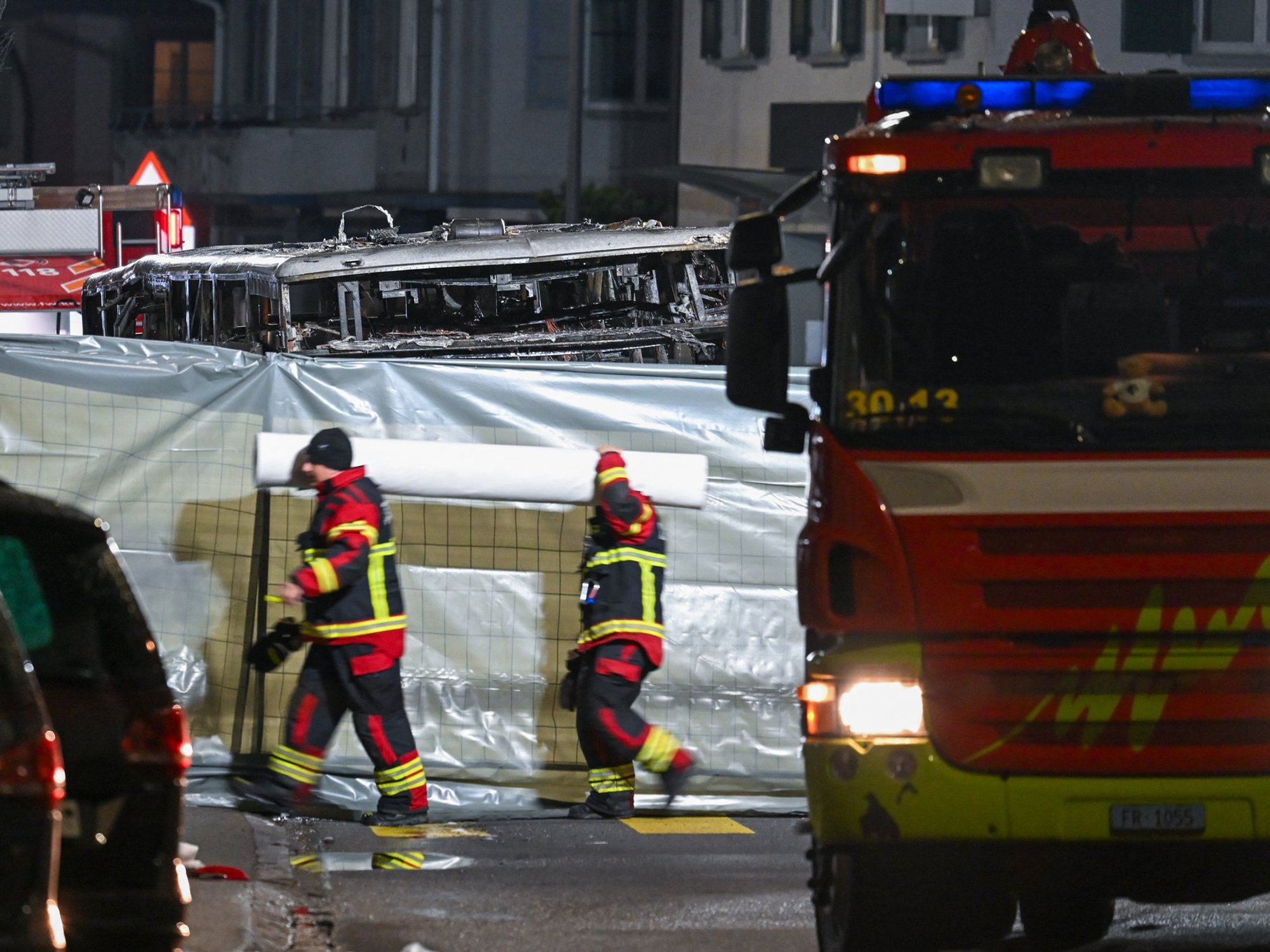 Switzerland bus fire