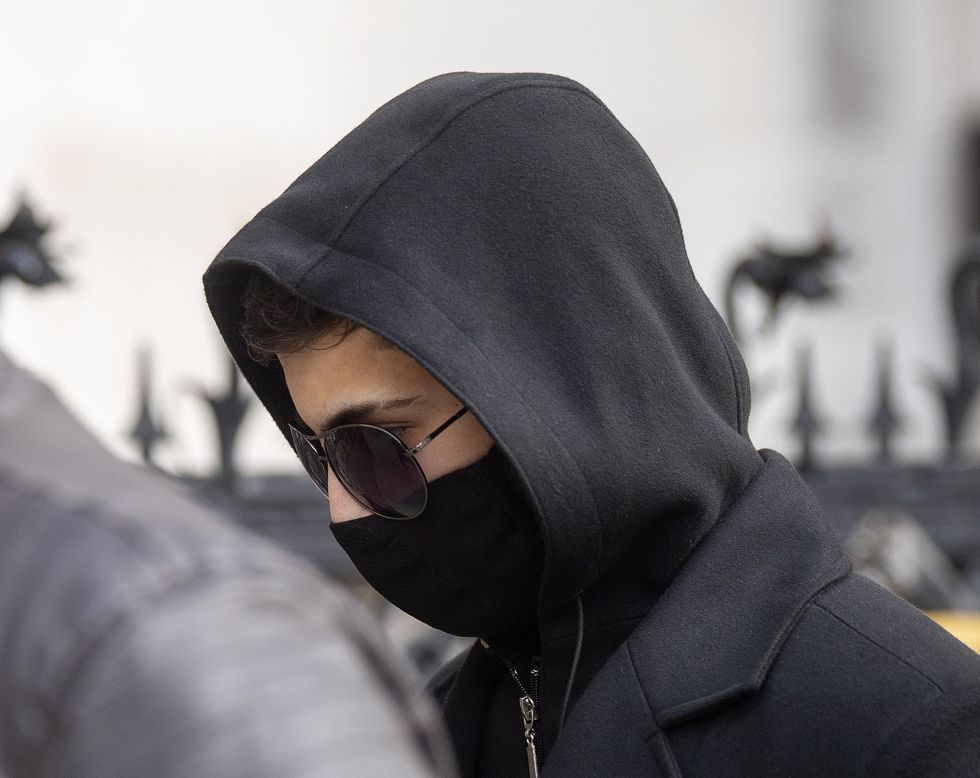 Syrian schoolboy Jamal Hijazi, 17, arrives at the Royal Courts of Justice, London, where he is suing English Defence League founder Tommy Robinson.