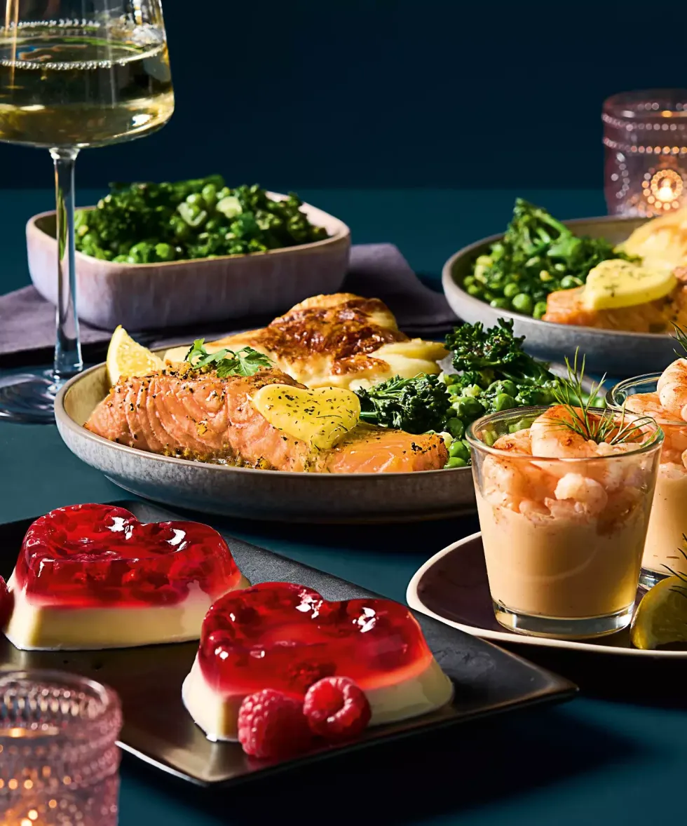 Table of Asda Dine In foods