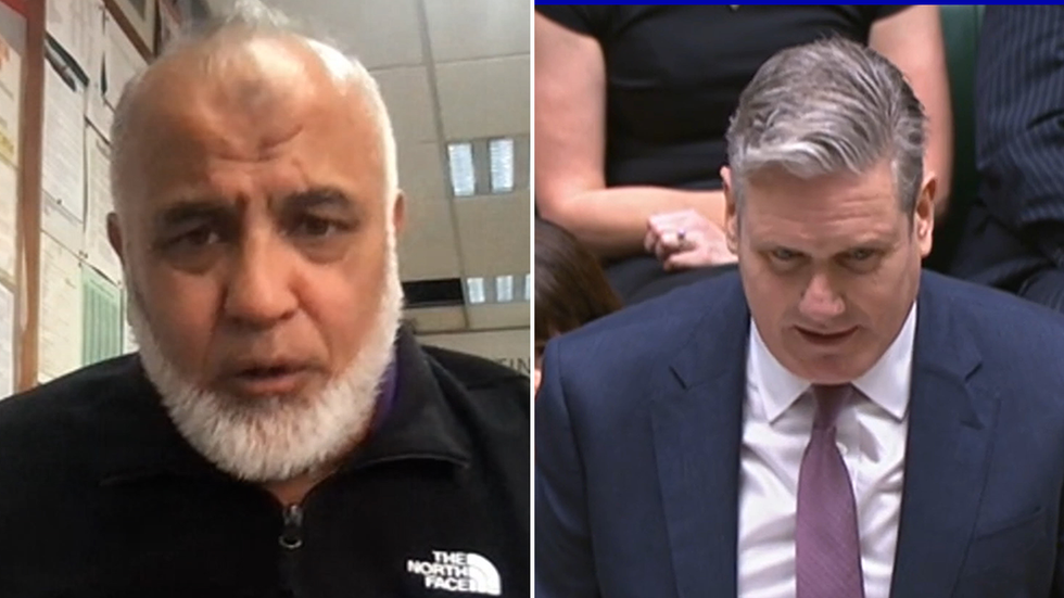 Taj Salam and Keir Starmer