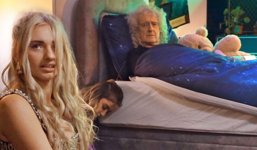 Talia Dean and Brian May