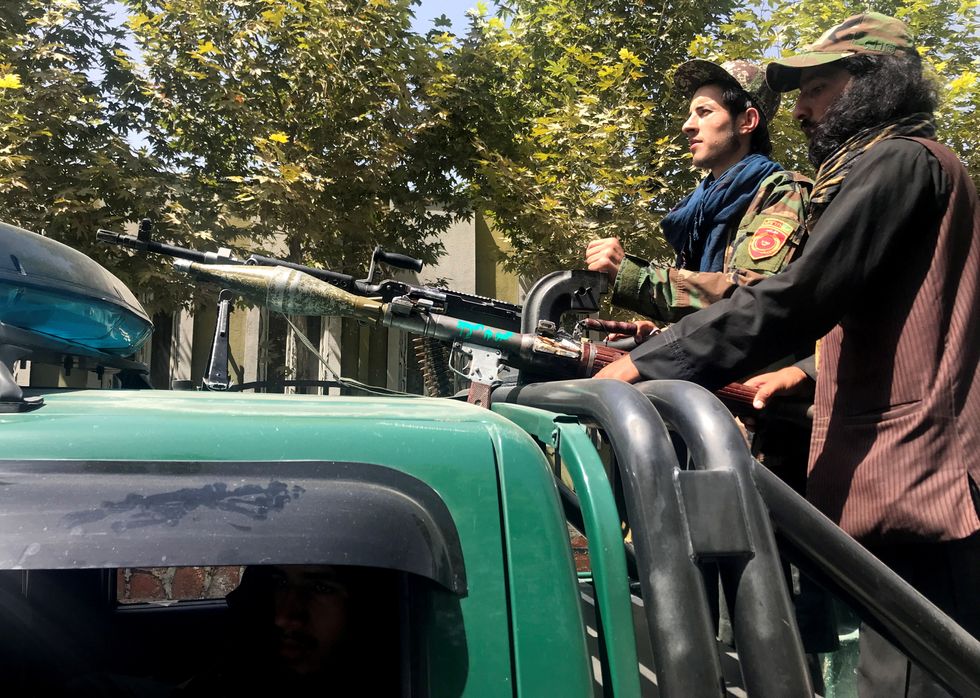 Taliban forces patrolling in Kabul