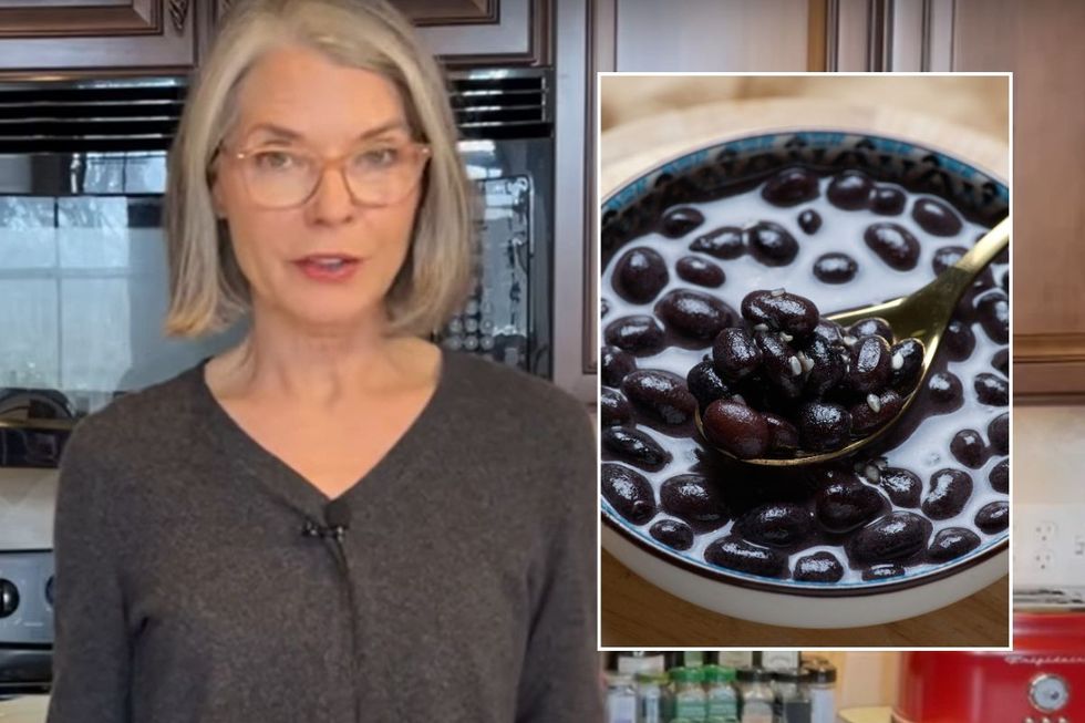 Tamara and stock image of black beans