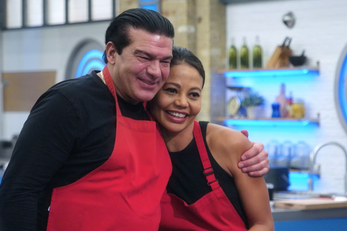 Tamer Hassan and Emma Thynn