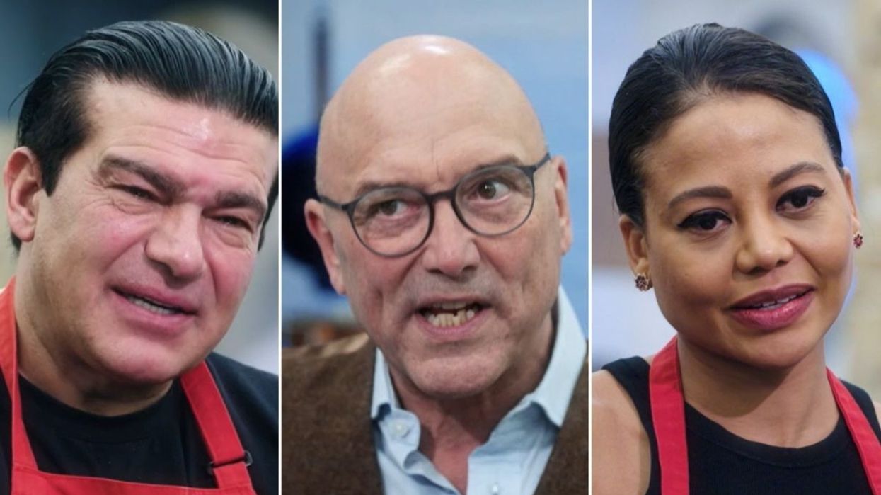 Tamer Hassan, Gregg Wallace and Emma Thynn