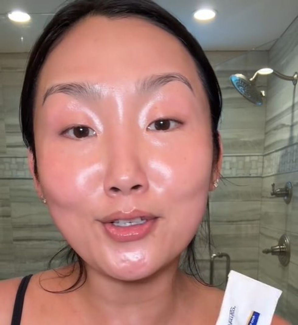 Tammy discussing skin care
