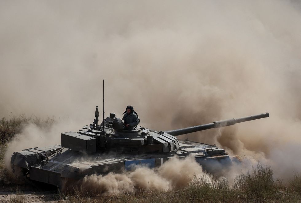 Tank in war