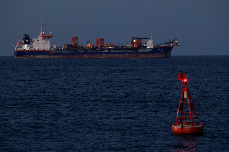 Tanker in the Strait of Hormuz
