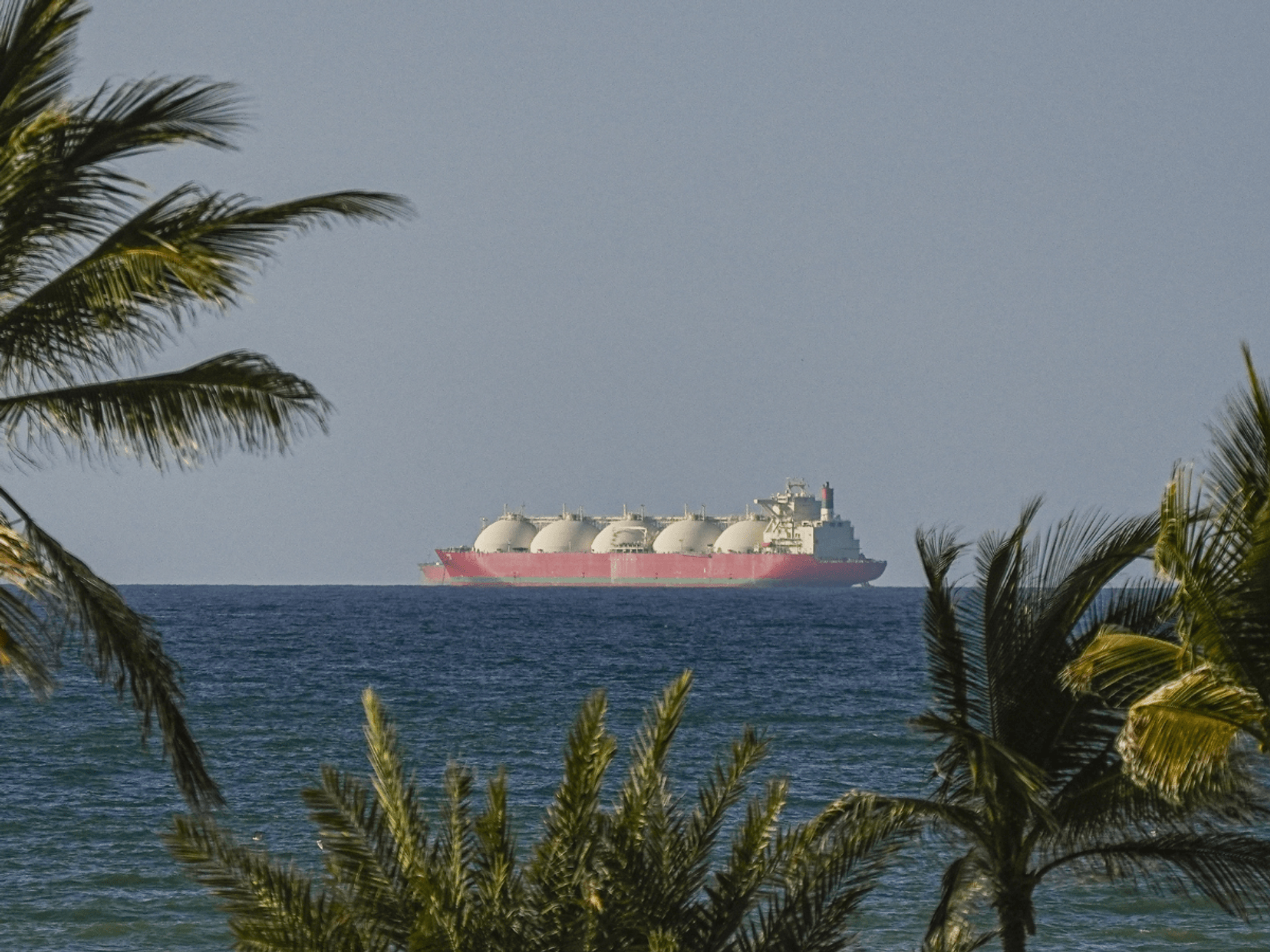 Tanker in the Strait of Hormuz