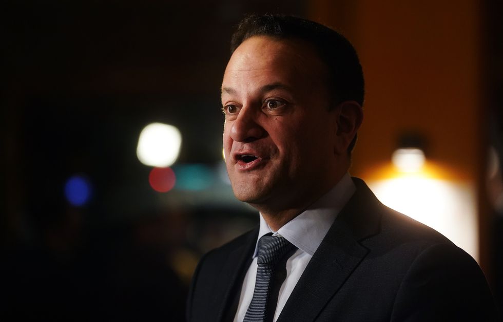 Taoiseach Leo Varadkar speaking to the media as he attends a Christmas lunch held for Ukrainian women and children at Vicar Street, Dublin. Over 100 members of the Ukrainian community in Ireland gathered for a very special lunch hosted by Harry Crosbie at his Vicar St venue in conjunction with Irish Red Cross along with the representative group Ukrainian Action in Ireland. Picture date: Sunday December 18, 2022.