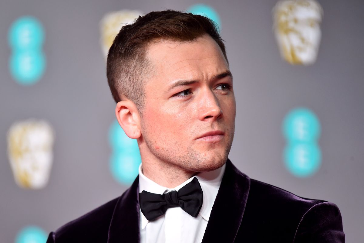 ​Taron Egerton on the red carpet at a movie premier