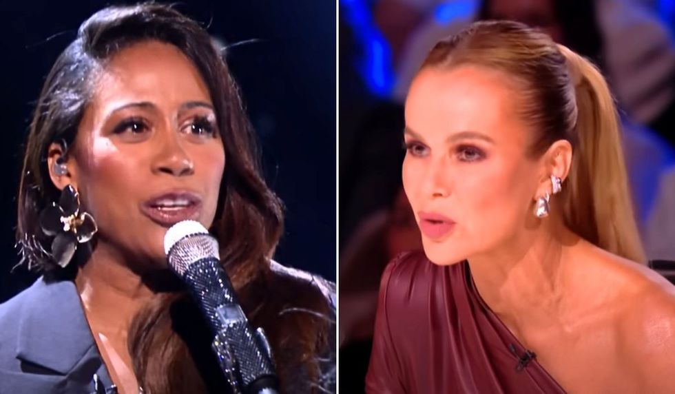 Taryn Charles and Amanda Holden