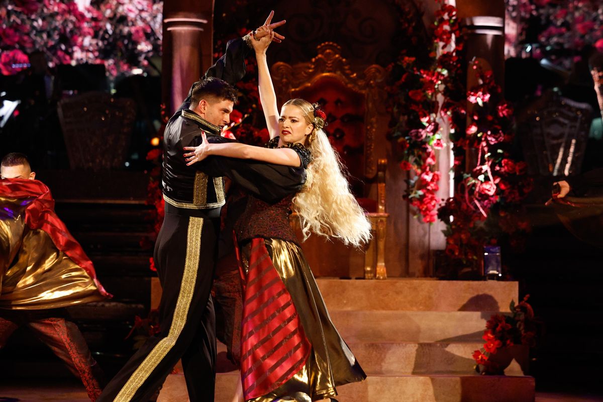 Tasha Ghouri and Aljaz Skorjanec