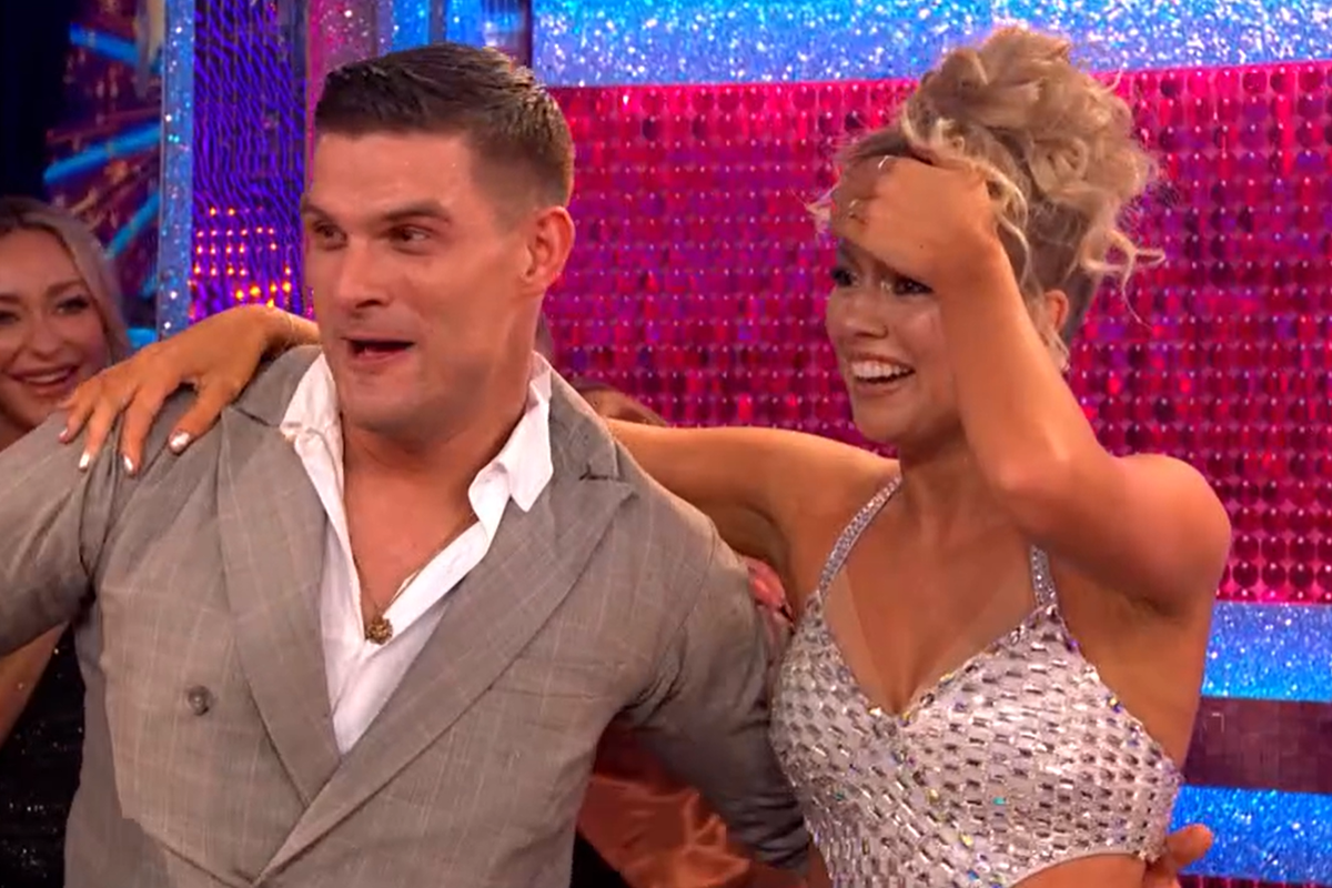 Tasha Ghouri and Aljaz Skorjanec