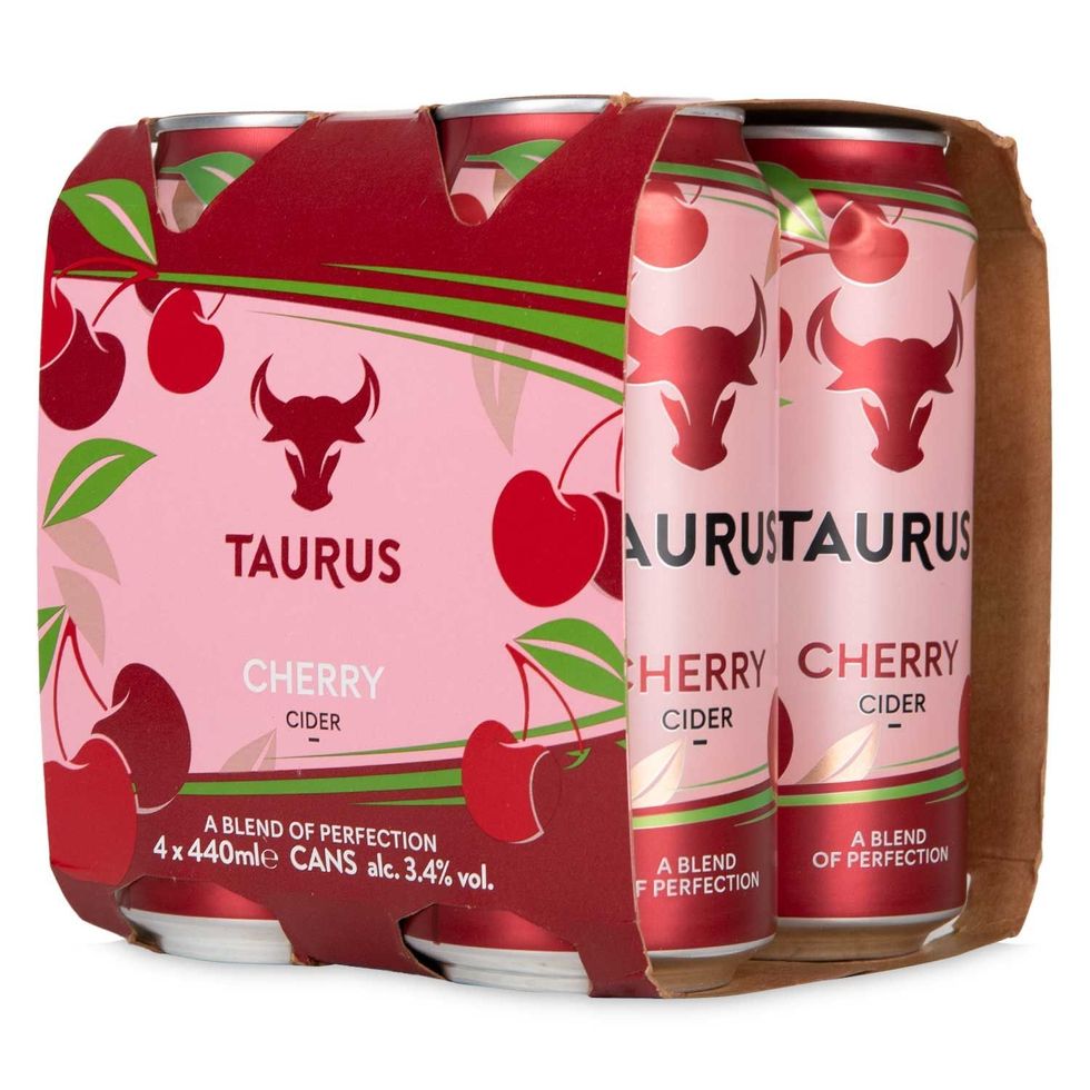 Taurus Cherry Cider (\u00a33.49, 4 x 440ml)