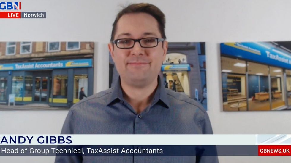 Tax return: Andy Gibbs warned Britons had just three weeks left to complete the form