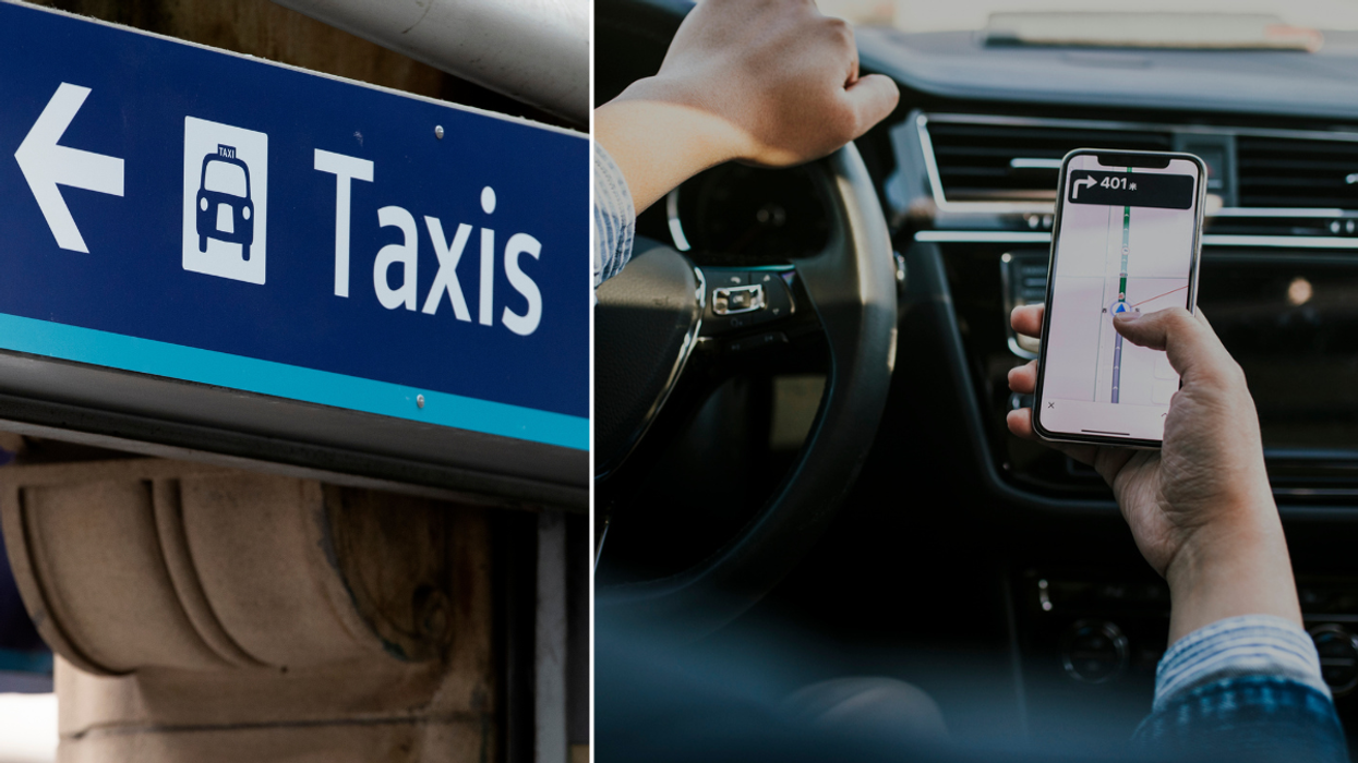 taxi at airport