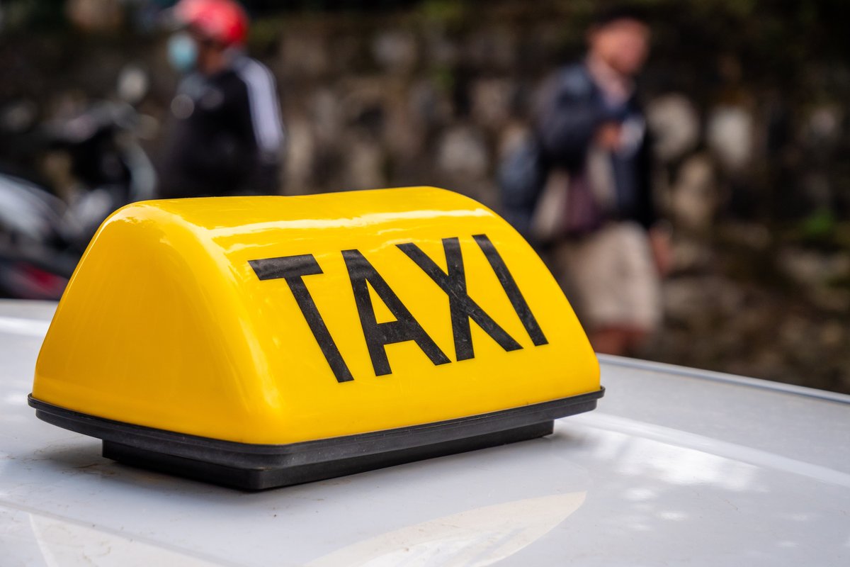 Taxi stock image