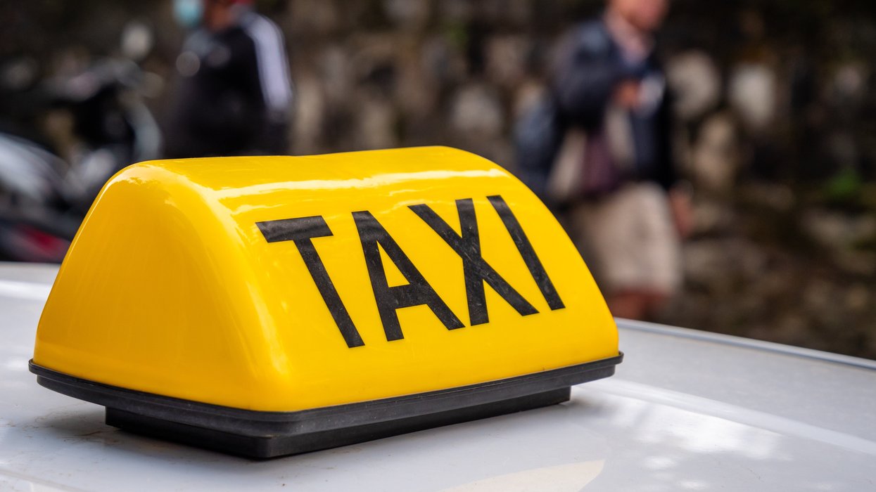 Taxi stock image