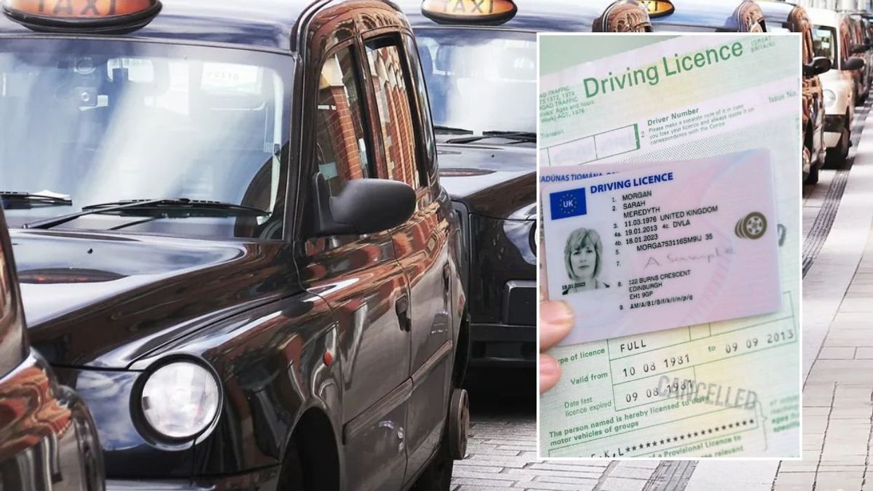 Taxis and a driving licence