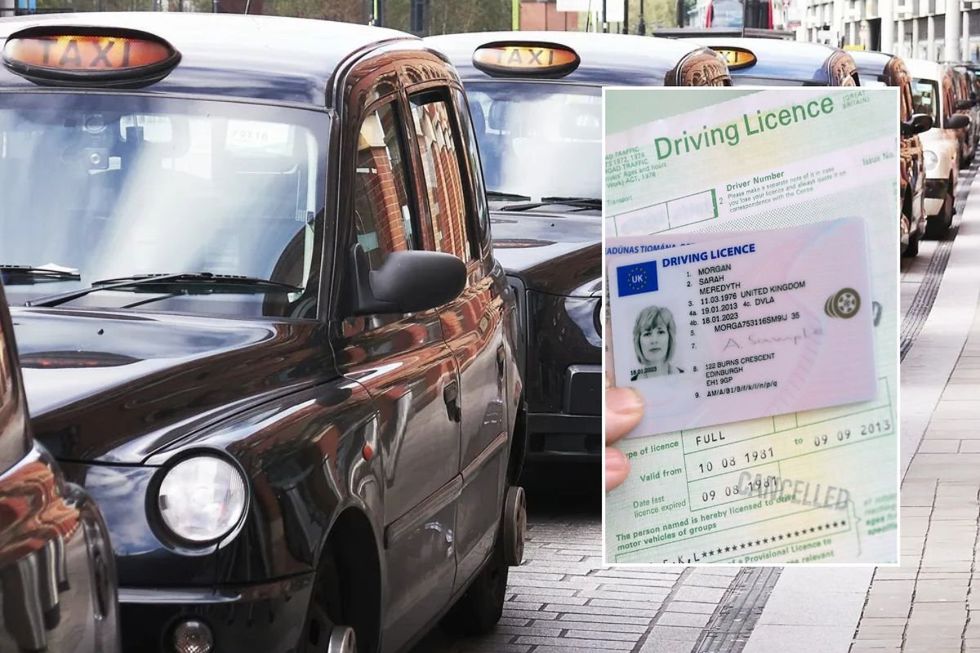 Taxis and a driving licence