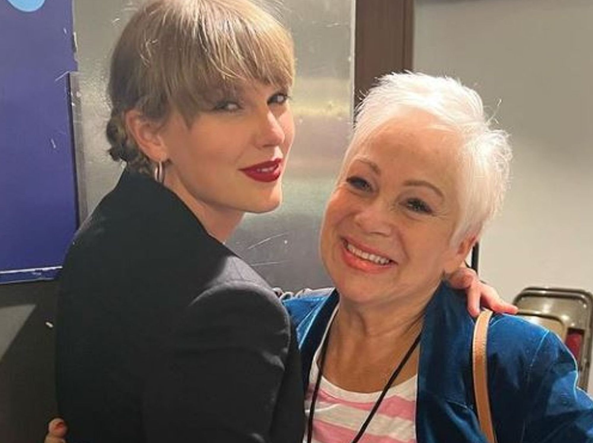 Taylor Swift and Denise Welch