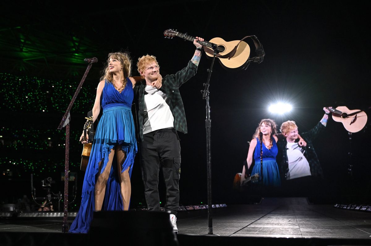 Taylor Swift and Ed Sheeran