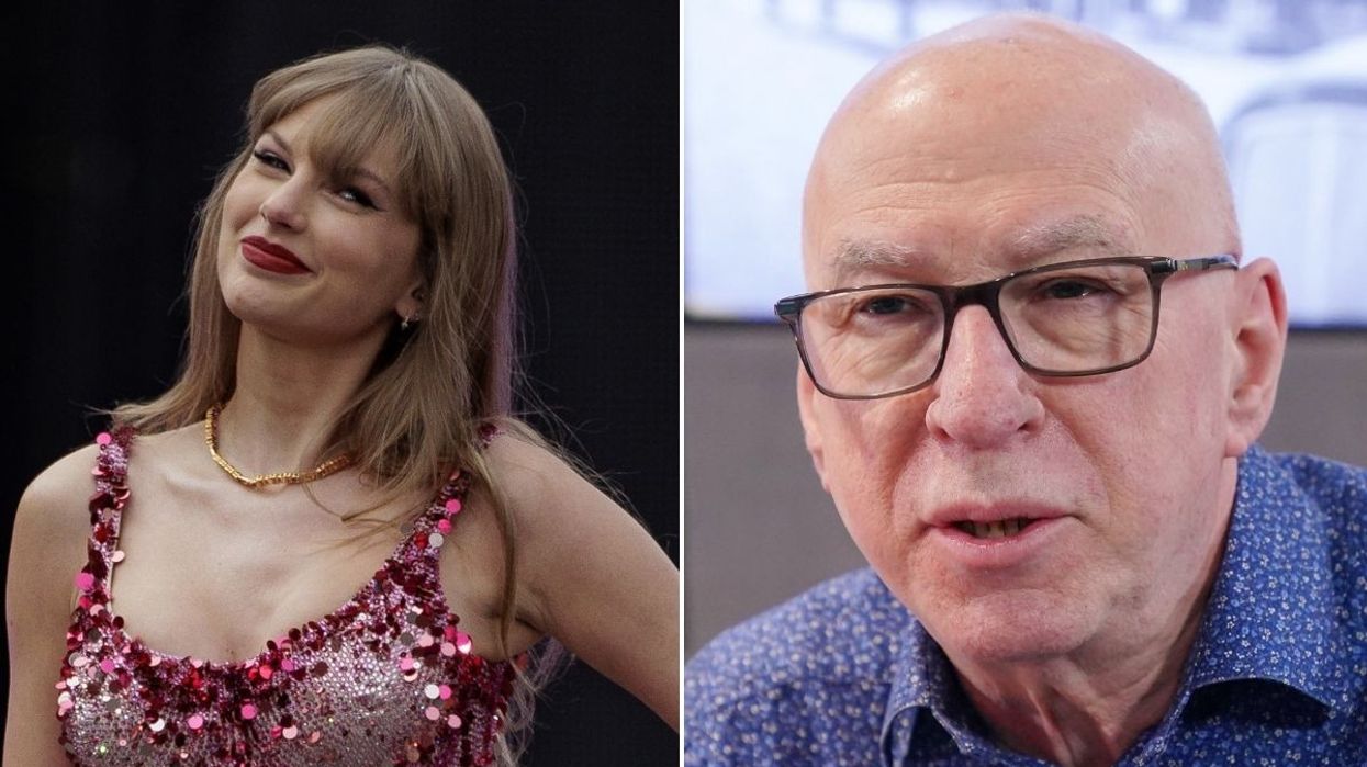 Taylor Swift and Ken Bruce