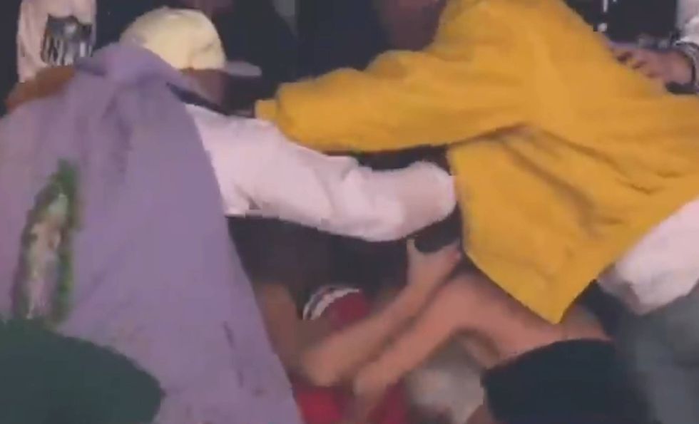 Taylor Swift celebrated wildly in the stands