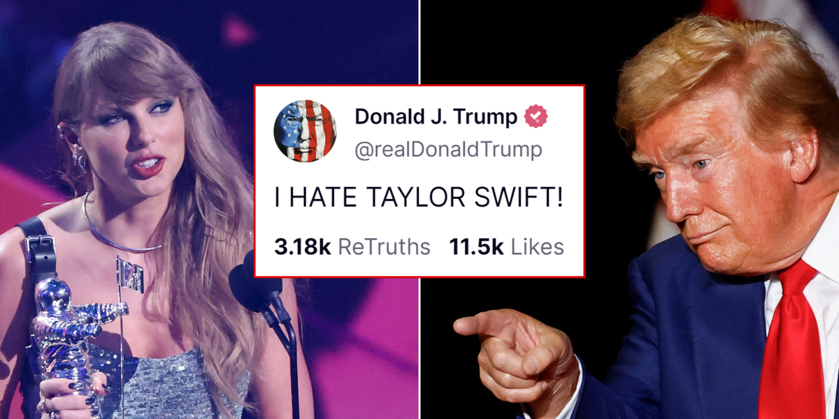 NextImg:Donald Trump lashes out as he launches into all-caps attack on US pop star: 'I hate Taylor Swift!'