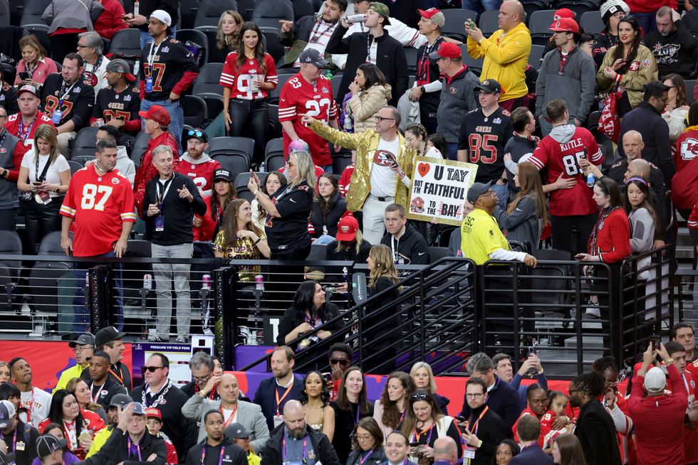 Taylor Swift fans are in the stands