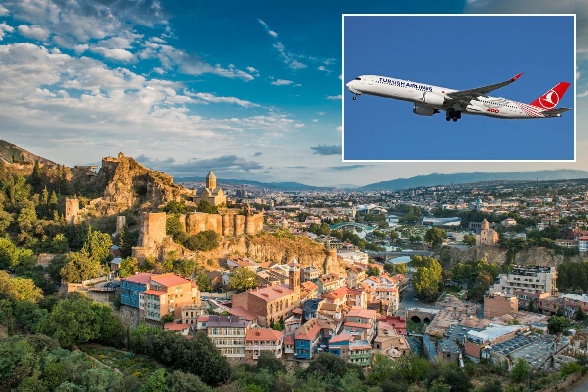 Tbilisi City of Georgia /  Turkish Airlines plane