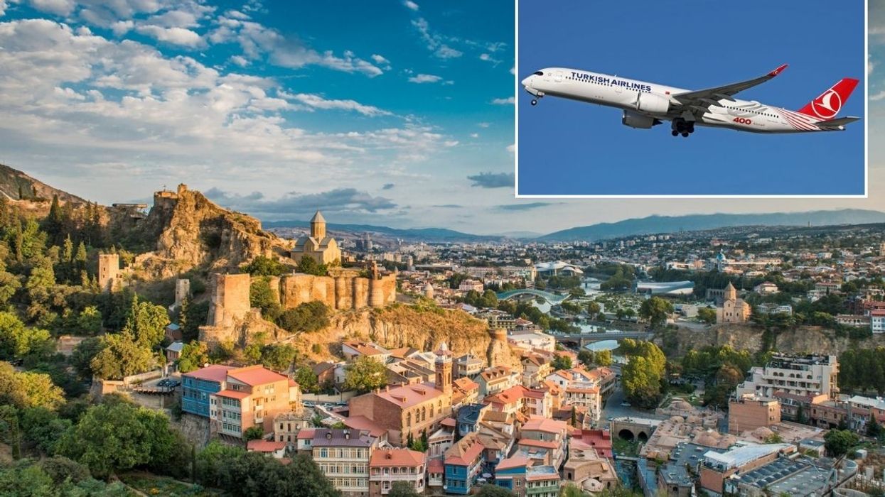 Tbilisi City of Georgia / Turkish Airlines plane