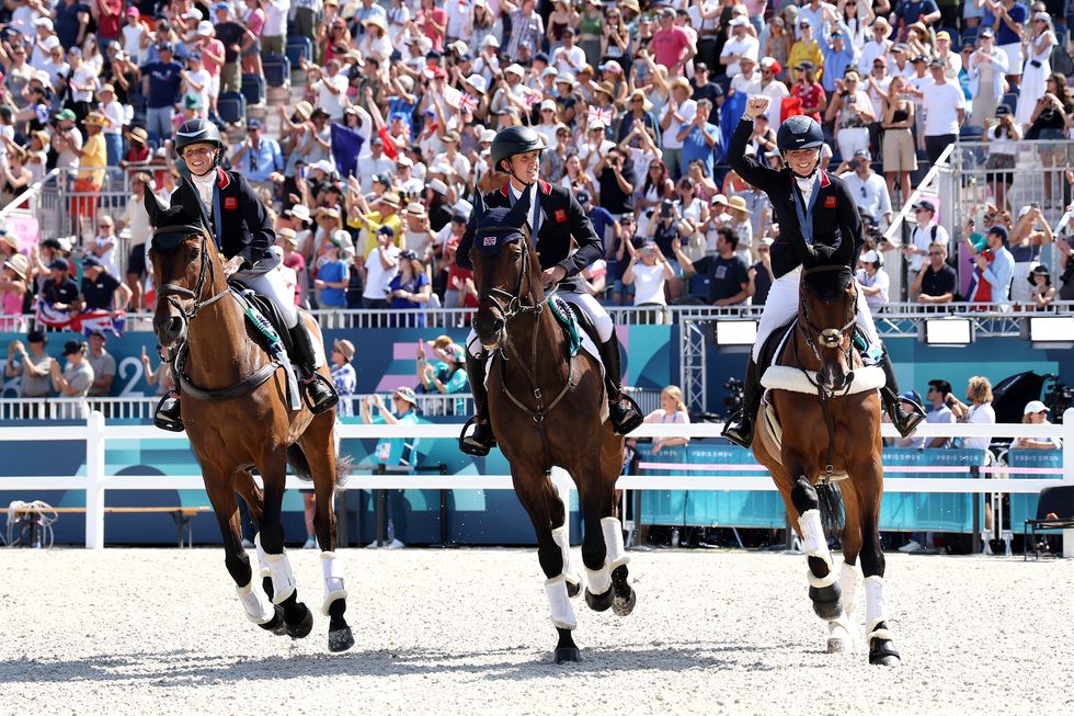 Team GB defended their Olympic title in the team eventing final