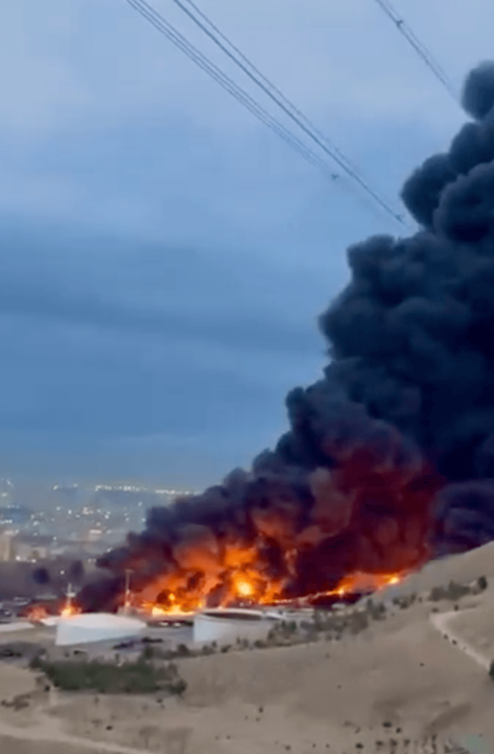 Tehran fire