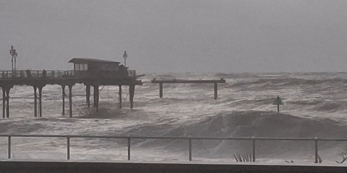Storm Ingrid: Historic pier collapses as storm batters Britain with ...
