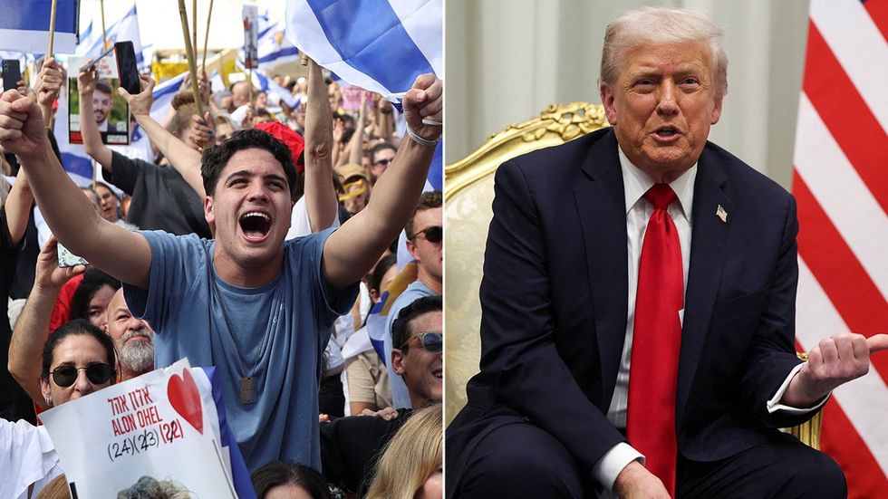 Tel Aviv celebrations, Donald Trump