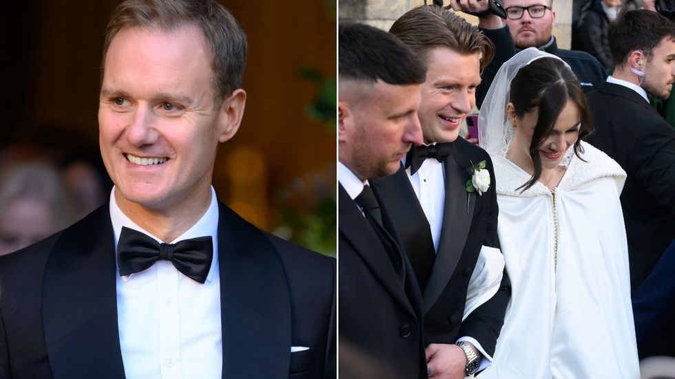 Television presenter Dan Walker and Dragon's Den star Sara Davies have been criticised by social media users for sharing posts celebrating their attendance at Adam Peaty's wedding to Holly Ramsay